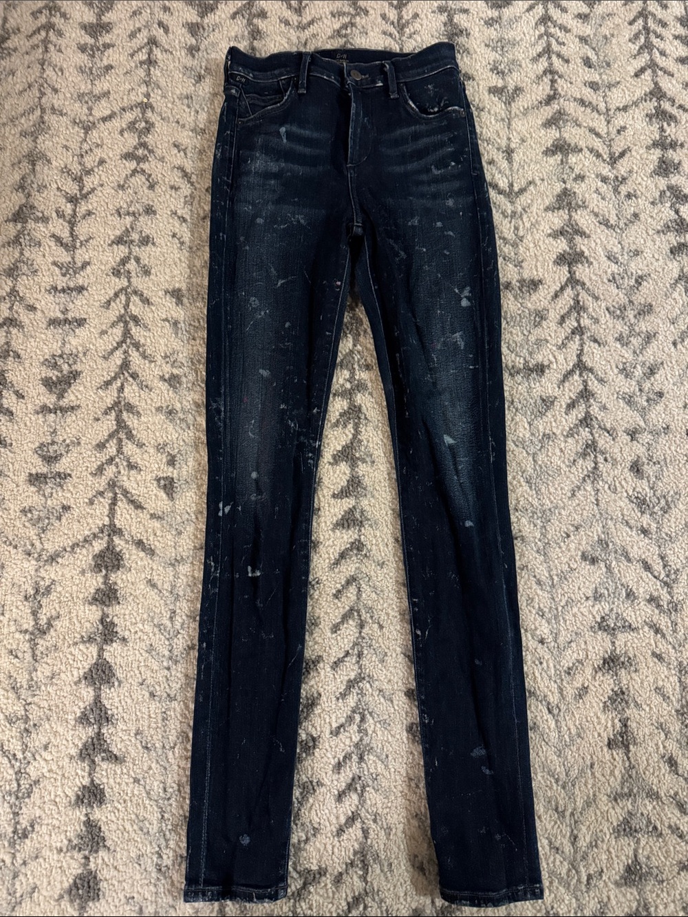Citizens Of Humanity - Rocket high rise skinny jean, splatter paint